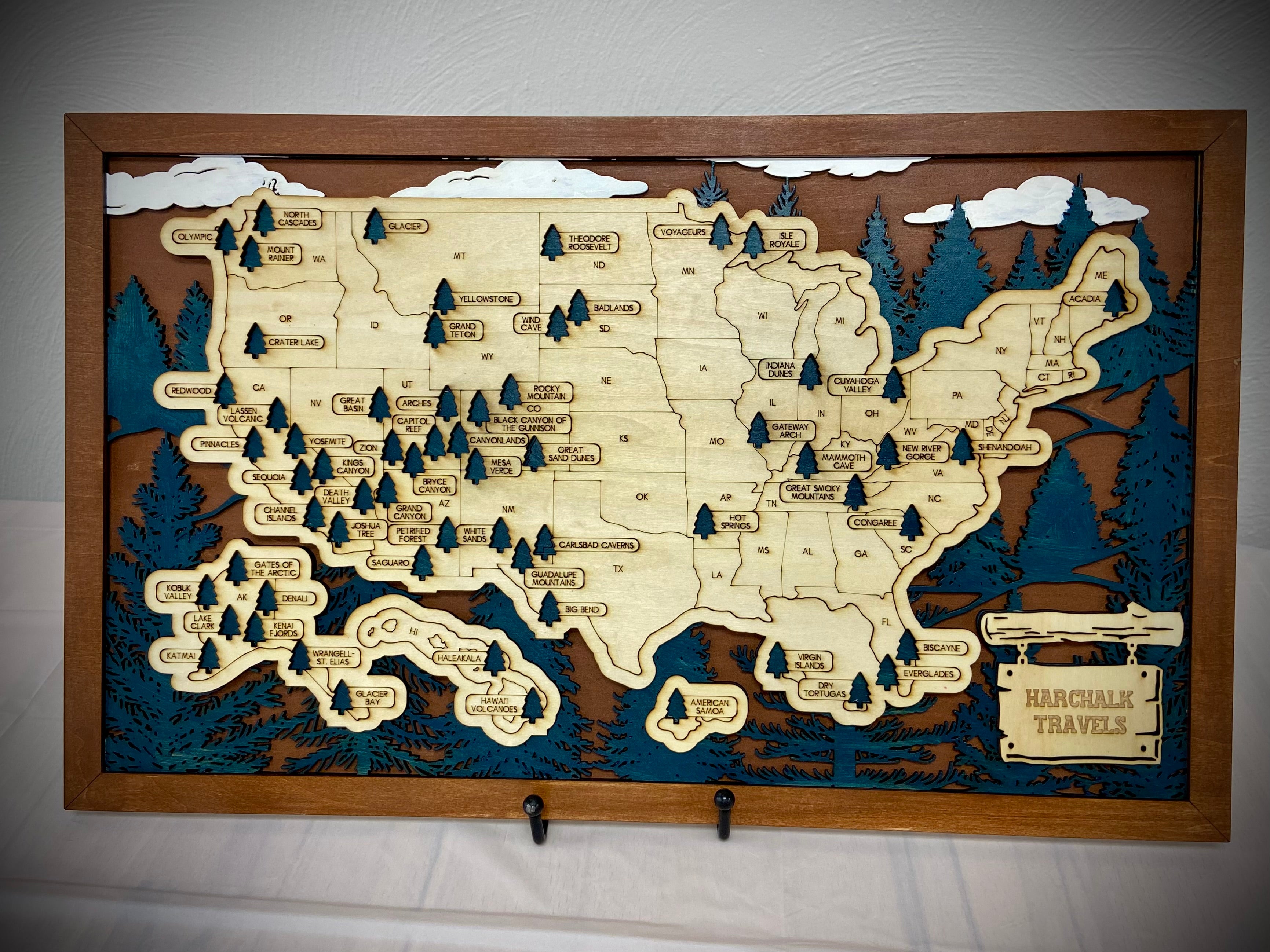 Personalized National Travel Maps