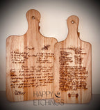 Handwritten Recipe Boards