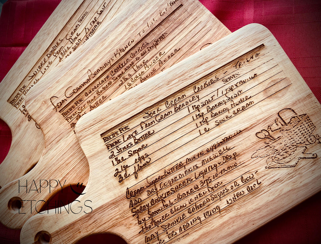 Handwritten Recipe Boards