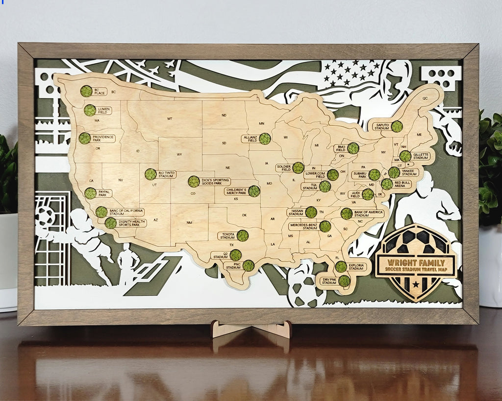 Personalized Stadium Tour Maps