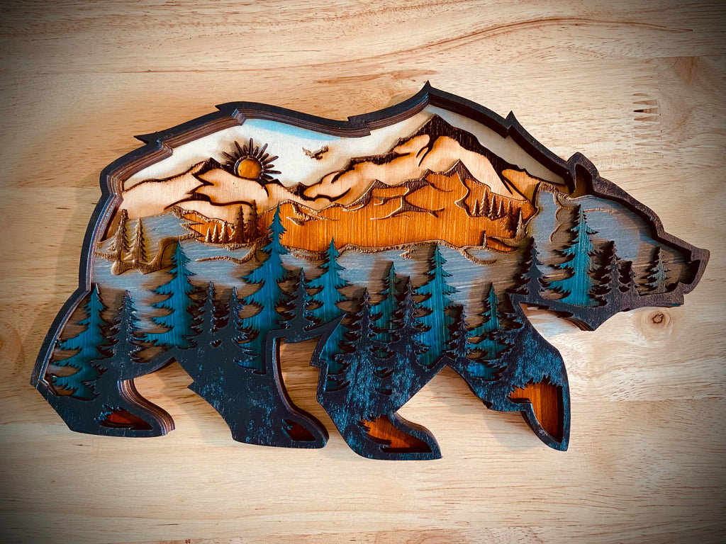 Layered Bear Scene