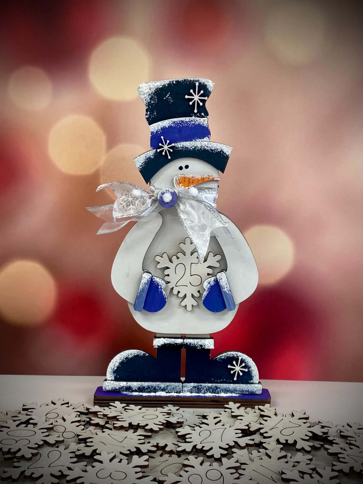 Standing Snowman Christmas Countdown Workshop - 13"
