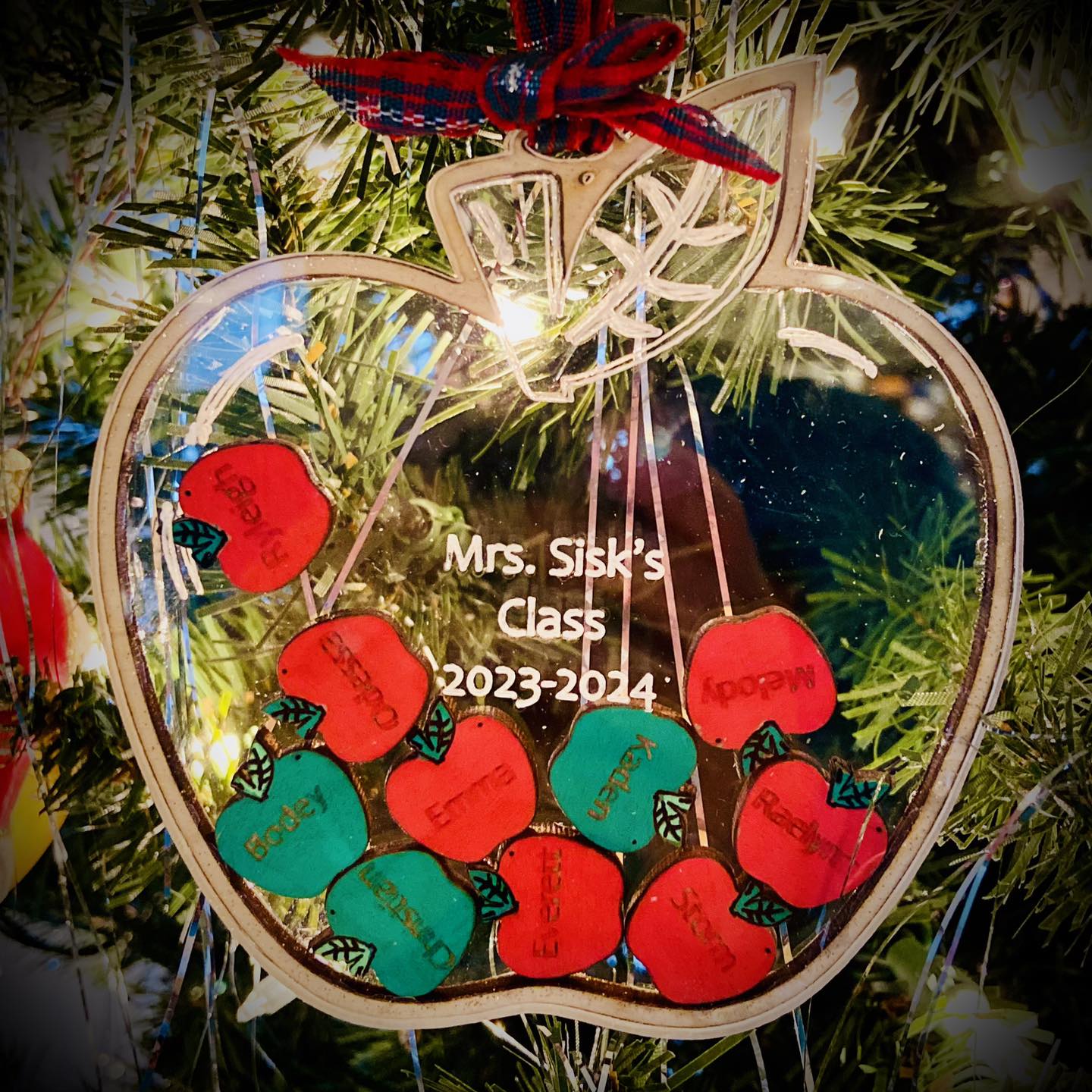 Apple Shaker Ornament