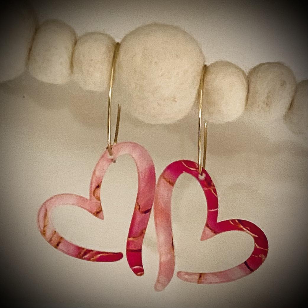 Open Heart Earrings