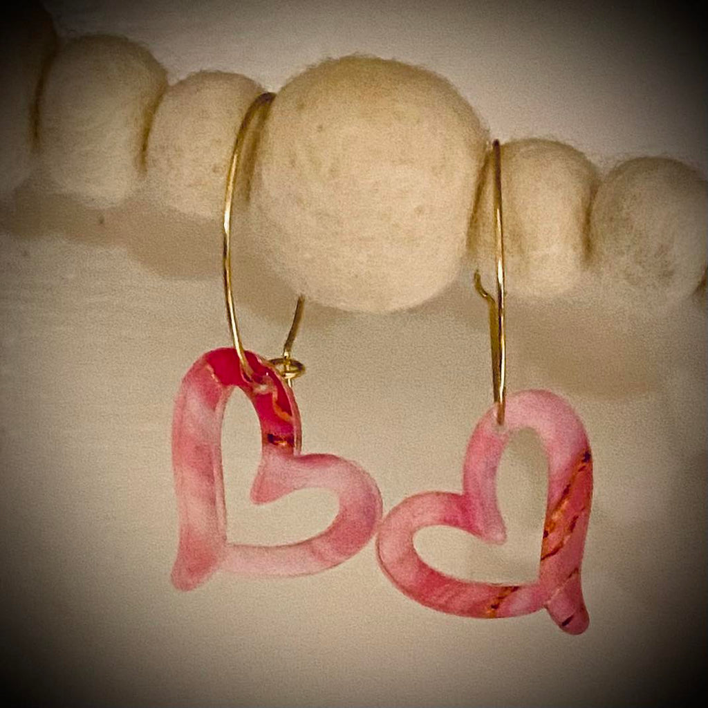 Open Heart Earrings