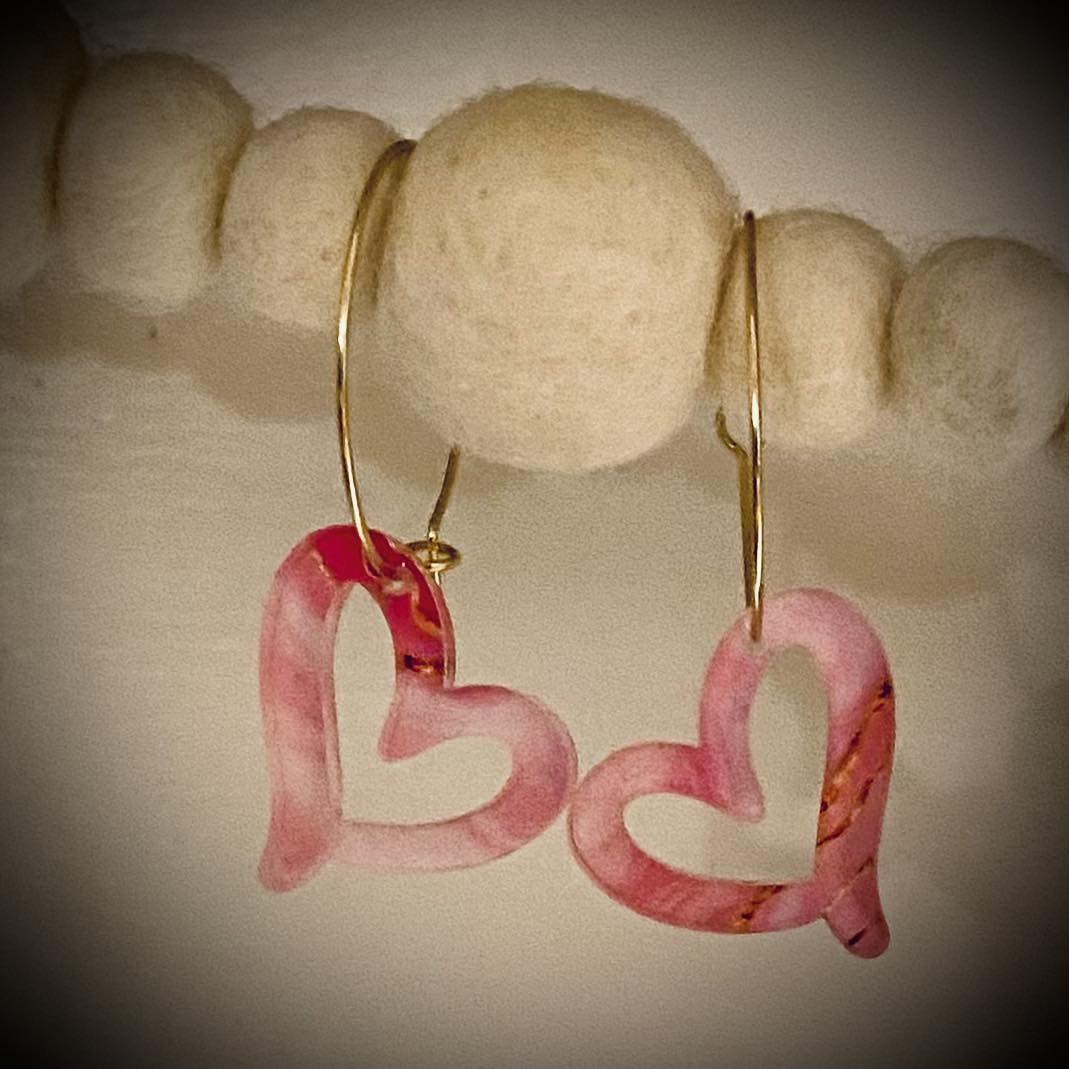 Open Heart Earrings