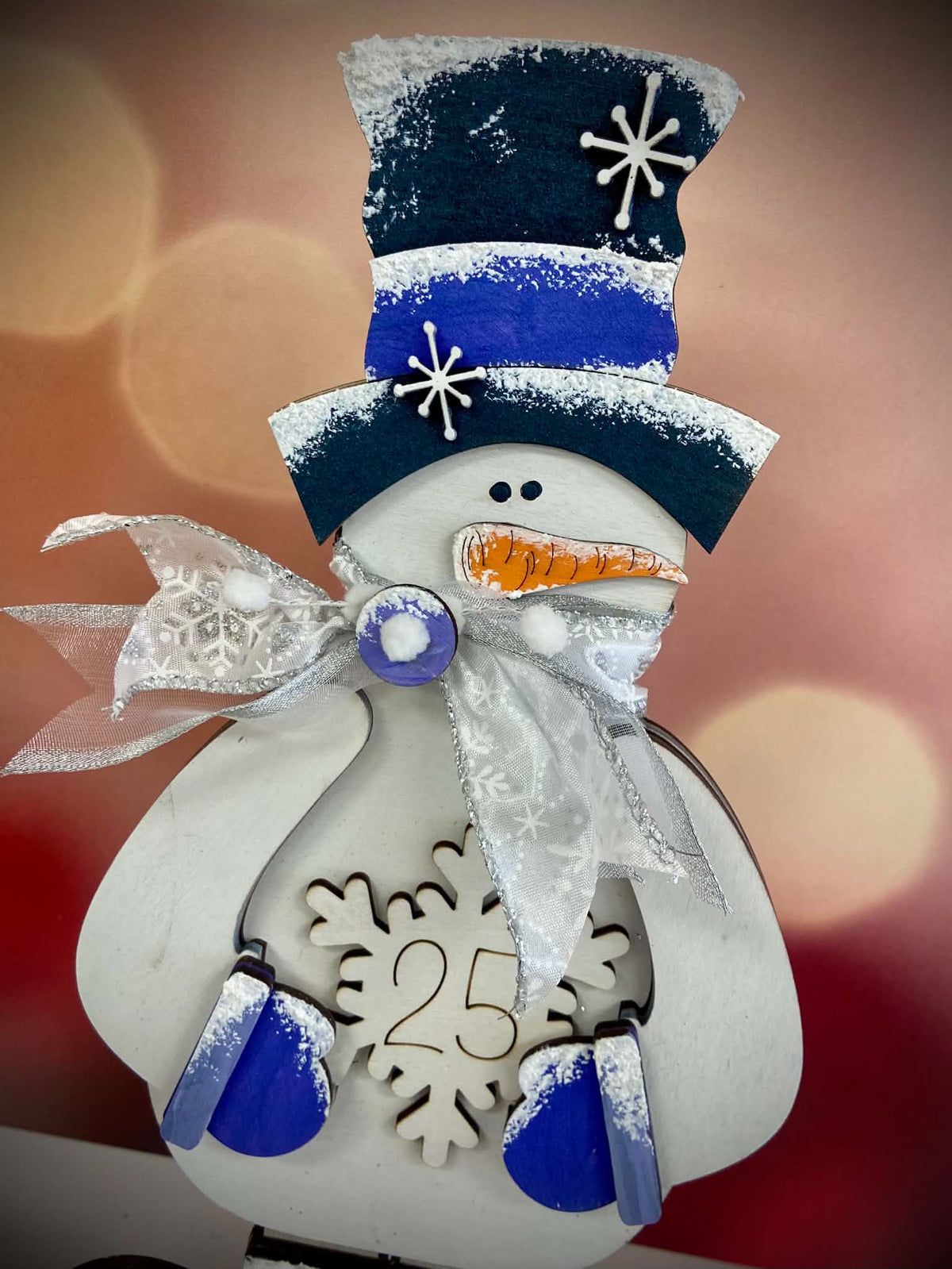 Standing Snowman Christmas Countdown Workshop - 13"