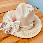 Engraved Felt Fedora