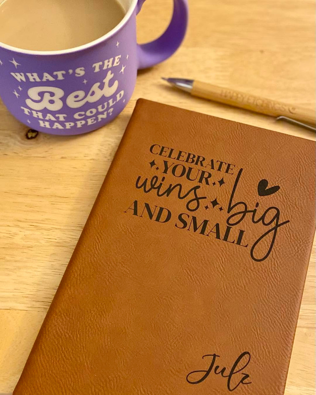Engraved Leather Journal