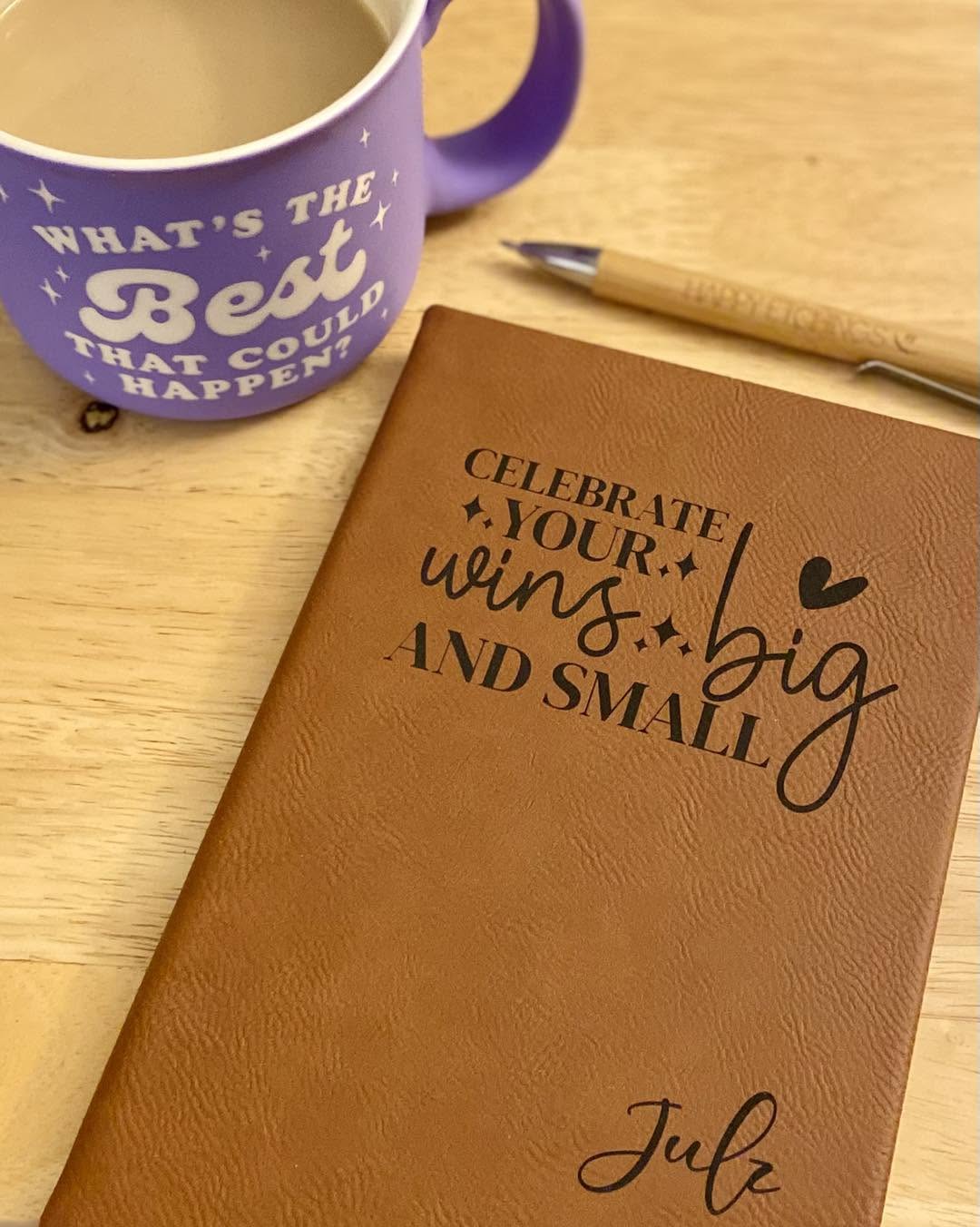 Engraved Leather Journal