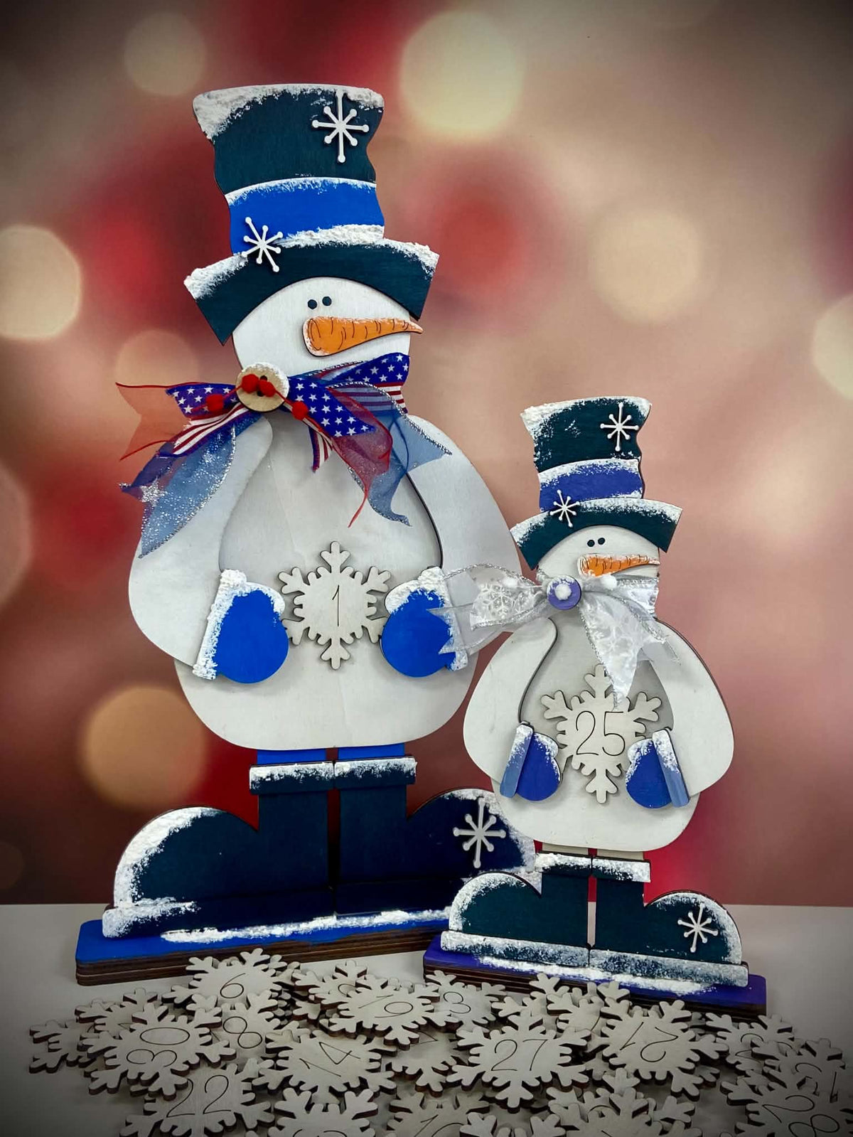 Standing Snowman Christmas Countdown Workshop - 13"