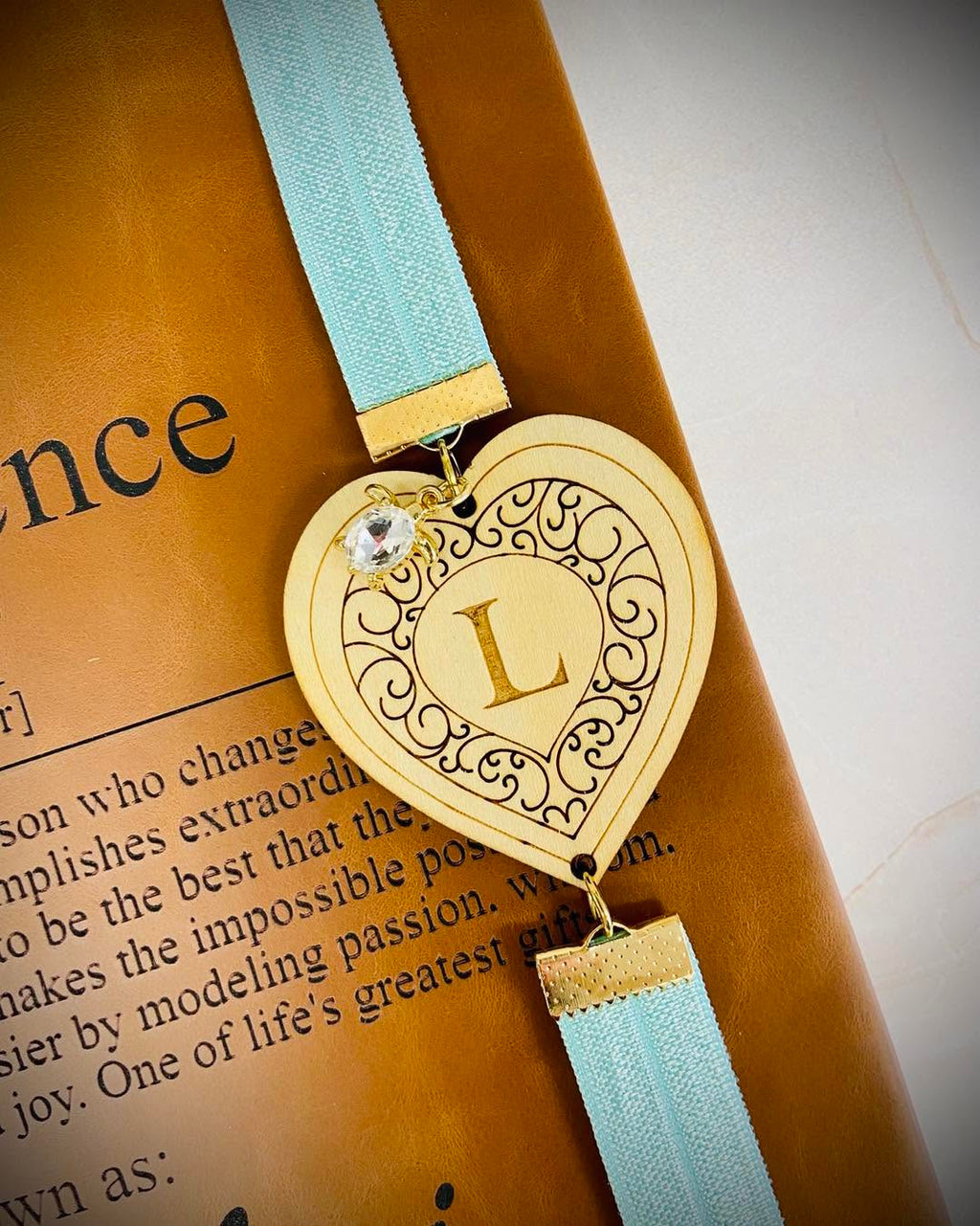 Monogrammed Engraved Bookmark