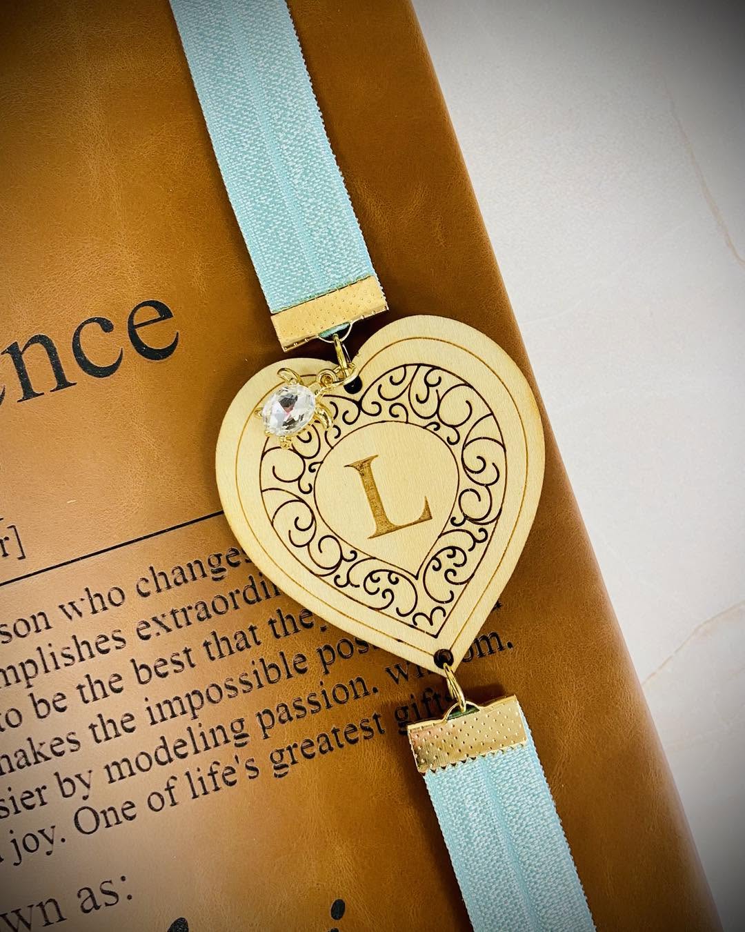 Monogrammed Engraved Bookmark