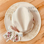 Engraved Felt Fedora