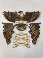 Customized Eagle With Flags