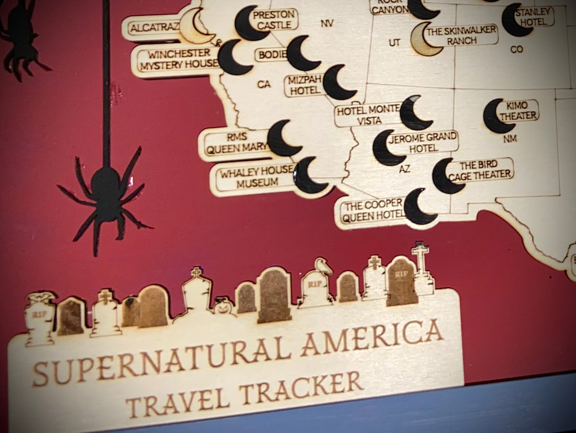 Supernatural American Travel Tracker