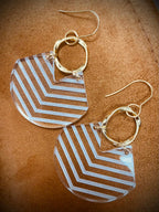 Chevron Acrylic Earrings