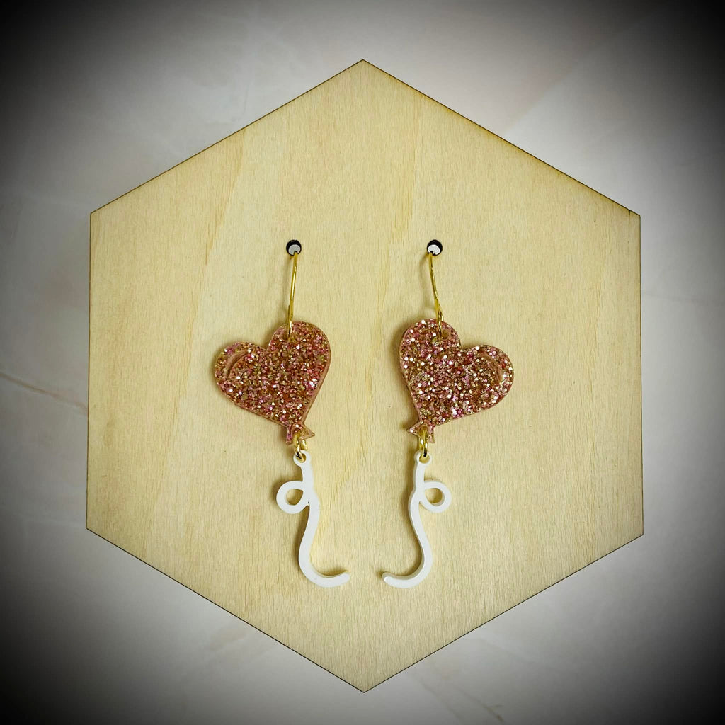Heart Balloon Earrings