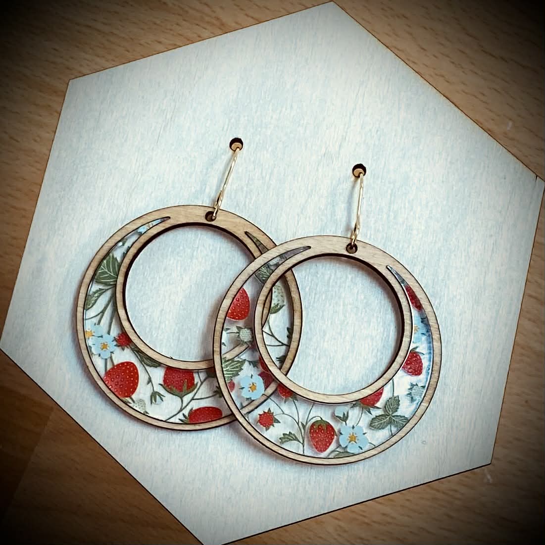 Strawberry Fields Inlay Earrings