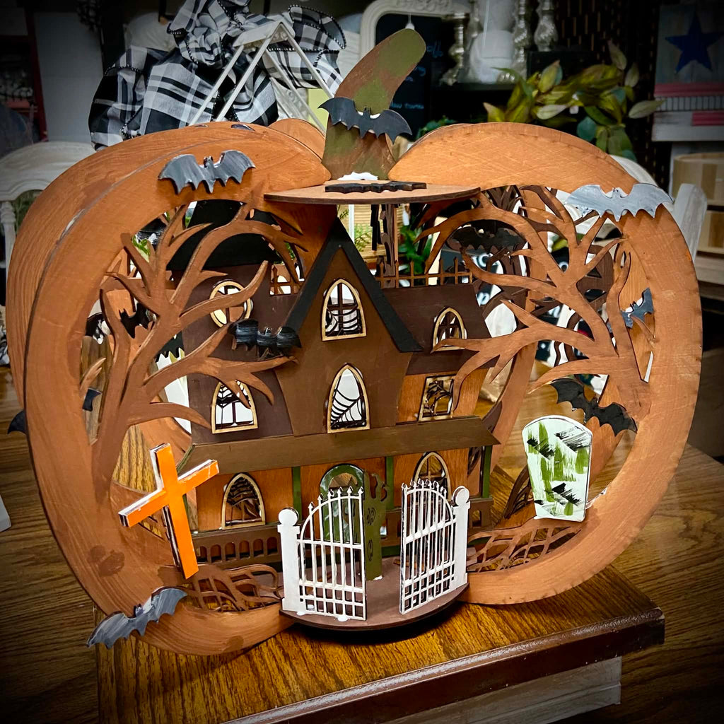 Spooky 3D Pumpkin Sip n' Paint