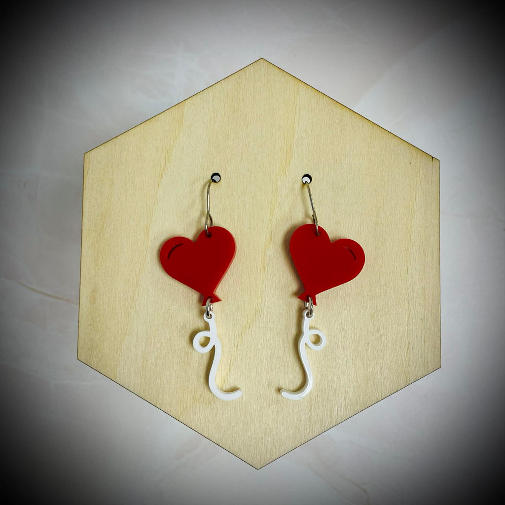 Heart Balloon Earrings
